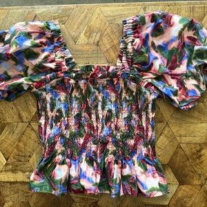 Marie Oliver Colorful Women's Smocked Top